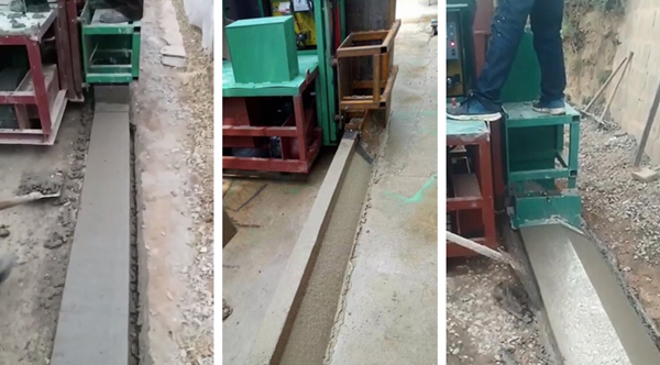 路牙石成型機,馬路牙子現澆滑膜機